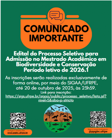 Imagem com a informação de aviso.